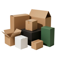 Boîtes d'expédition en carton ondulé écologiques, recyclables et portables en gros, plusieurs tailles et options de couleurs pour la logistique de vente au détail e-commerce