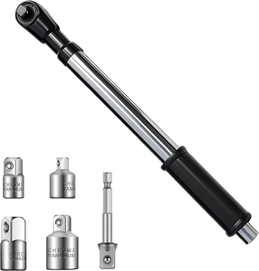 Clé dynamométrique OBBL 1/2 pouce réglable en acier au carbone chromé, mâchoires dentelées, 80 lb-pi, barre de rupture de 15 pouces, qualité DIY, OEM - Product Image 3