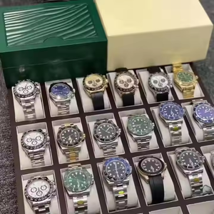 Chất lượng cao nhất 41mm 3235 phong trào nhà máy sạch không thấm nước thủy tinh sáng năng lượng mặt trời Diver cơ khí vĩnh viễn Lịch gỗ/Nhựa - Product Image 4