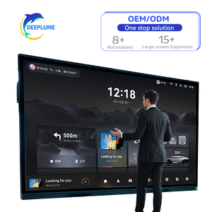 Pantalla multitáctil para dedos de 55/65/75/86/100 pulgadas, pantalla táctil que interactúa con pantalla LCD, tablero inteligente interactivo para el aula - Product Image 1