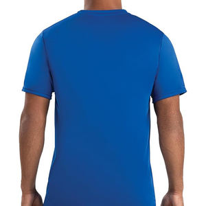 Camiseta Deportiva Ligera de Verano con Estampado Personalizado OEM, Tops Activos de Poliéster de Secado Rápido, Camiseta de Compresión para Correr - Product Image 2