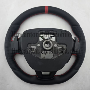 The Most Popular Leather Red Stripe Stitching for Ford Focus Kuga Classic Car Steering <b>Wheel</b> - Product Image 5