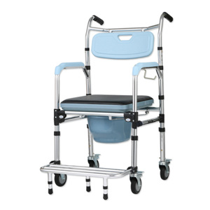 Dakang Aluminum Alloy <b>Commode</b> <b>Chair</b> With Wheels Portable Toilet For Elderly And Disabled 350Lbs Capacity - Product Image 5