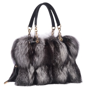Borsa di lusso MWFur pelliccia di volpe argentata con borsa da donna monospalla da donna in pelliccia di volpe - Product Image 6