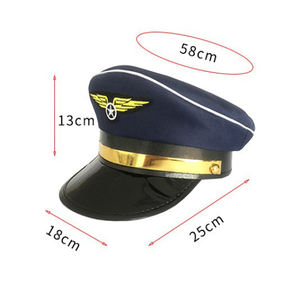 Sombrero <span class=keywords><strong>de</strong></span> capitán <span class=keywords><strong>de</strong></span> yate ajustable, sombrero <span class=keywords><strong>de</strong></span> Almirante <span class=keywords><strong>de</strong></span> piloto Unisex, gorra <span class=keywords><strong>de</strong></span> <span class=keywords><strong>marinero</strong></span>, accesorio <span class=keywords><strong>de</strong></span> disfraz Azul Marino - Product Image 4