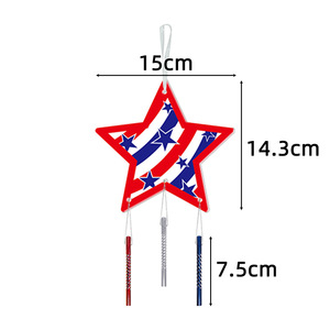 Pendentif carillon éolien étoilé pour la Fête Nationale des États-Unis et carillon éolien décoratif pour la Journée <span class=keywords><strong>de</strong></span> l'Indépendance - Product Image 5