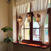 Lampes suspendues en verre style farmhouse pour îlot de cuisine, luminaire suspendu moderne du milieu du siècle en bois, lampe rustique en verre ambré