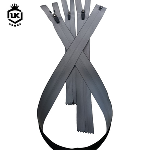 Lanke Fermeture à glissière imperméable réfléchissante à extrémité ouverte et bande réfléchissante à extrémité ouverte Fermeture à glissière étanche avec curseur YG et fermeture à glissière en caoutchouc - Product Image 3