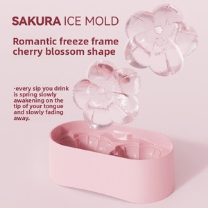 Moule à glaçons créatif <span class=keywords><strong>Sakura</strong></span> en PP pour <span class=keywords><strong>whisky</strong></span>, usage commercial, design moderne et minimaliste, bac à glaçons DIY - Product Image 3