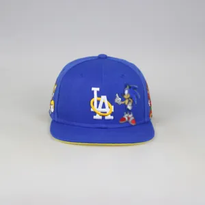 Yeni stil dönemi Snapback monte erkekler özel 3d nakış logosu pamuk spor beyzbol şapkaları şapka Unisex