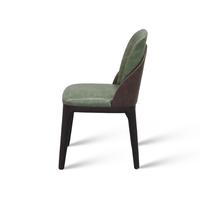 Chaise de salle à manger en chêne massif avec revêtement en cuir, assise et dossier en mousse haute densité, style japonais, chaise en bois pour café