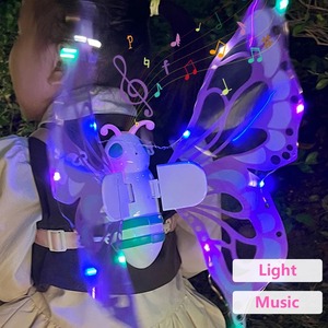 Ailes de papillon électriques, ailes d'elfe mobiles avec lumière, ailes de fée pour enfants, anniversaire, Noël, cosplay, déguisement, jouet pour filles - Product Image 4
