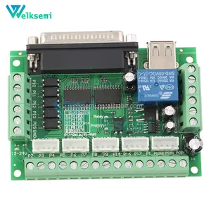 Direct Manufacturer Hot Sale 5 Axis CNC Interface Adapter Breakout Board For Stepper Motor Driver Mach3 With USB Cable