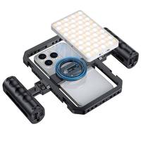 Cage universelle pour smartphone en alliage d'aluminium STY pour stabilisateur portable professionnel de vlog avec supports de sabot froid
