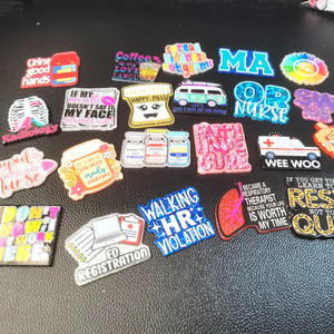 Porte-badge en acrylique personnalisé avec paillettes, <span class=keywords><strong>lettres</strong></span> médicales, pour étudiants, infirmières, personnel de soins, sans porte-badge - Product Image 6