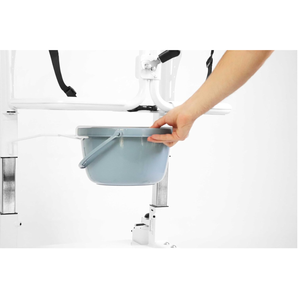 Chaise de transfert pour personnes âgées (hauteur de siège réglable jusqu'à 58 cm), chaise de toilette pour seniors avec roues larges KMINA K40064 - Product Image 3