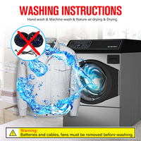 Été 7.4V Kuchofuku veste climatisée à manches longues ventilateur de refroidissement veste de travail pour travailleur avec système d'ajustement rapide