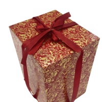 Boîte cadeau de décoration en céramique d'art de luxe personnalisée Boîte de présentation recyclable écologique avec ruban