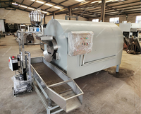 Machine de torréfaction à gaz pour noix, graines de soja, amandes, cacahuètes, sésame, cacao, capacité 25-500 kg, matériau SUS 304