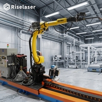 Robot de Soldadura Automático de 6 Ejes con Visión 3D, Sin Programación, para Vigas en H, Acero de Canal y Estructuras de Acero Angular