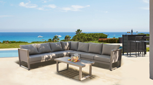 Canapé <span class=keywords><strong>de</strong></span> <span class=keywords><strong>salon</strong></span> <span class=keywords><strong>de</strong></span> luxe en forme <span class=keywords><strong>de</strong></span> L <span class=keywords><strong>de</strong></span> <span class=keywords><strong>jardin</strong></span> ensemble <span class=keywords><strong>de</strong></span> canapé imperméable d'angle <span class=keywords><strong>de</strong></span> balcon en aluminium mobilier d'extérieur sectionnel - Product Image 6