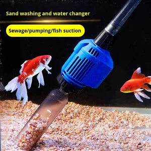 <span class=keywords><strong>Aspirateur</strong></span> à gravier électrique 4-en-1 pour aquarium, laveur de <span class=keywords><strong>sable</strong></span> automatique, éliminateur de déchets de poissons et changeur d'eau, <span class=keywords><strong>pompe</strong></span> submersible - Product Image 6