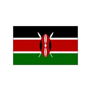 Huiyi Promotional 3X5Ft Flag Outdoor Advertising Printing All Country F3X5Ft Flag Of Kenya