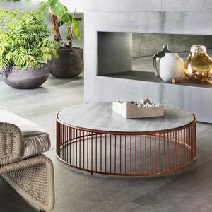 Extérieur en acier inoxydable table basse balcon en <span class=keywords><strong>fer</strong></span> <span class=keywords><strong>forgé</strong></span> table d'appoint petite table ronde <span class=keywords><strong>jardin</strong></span> meubles d'hôtel - Product Image 1