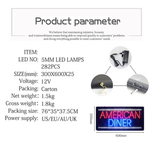 Hình chữ nhật hình dạng 30x60cm trong nhà Acrylic LED hiển thị cửa hàng cửa sổ Flash LED <span class=keywords><strong>ATM</strong></span> ở đây thư hiển thị - Product Image 6