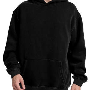 Sweat-shirt à capuche zippé pour homme, coupe classique, couleur unie, effet délavé, design brodé 3D, collection automne - Product Image 2