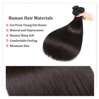 Cheveux naturels lisses et soyeux alignés cuticules — unice, tissage fait Machine, bon marché, prix en gros