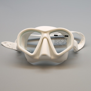 Diving Mask Two Windows Tempered Glass Silicone Low Volume Freediving Adult Beach Use - Product Image 2