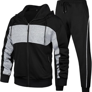 Conjunto de chándal con capucha para hombre, ropa deportiva informal, traje para correr, sudadera de manga larga y pantalones deportivos, conjunto de gimnasio y fitness - Product Image 2