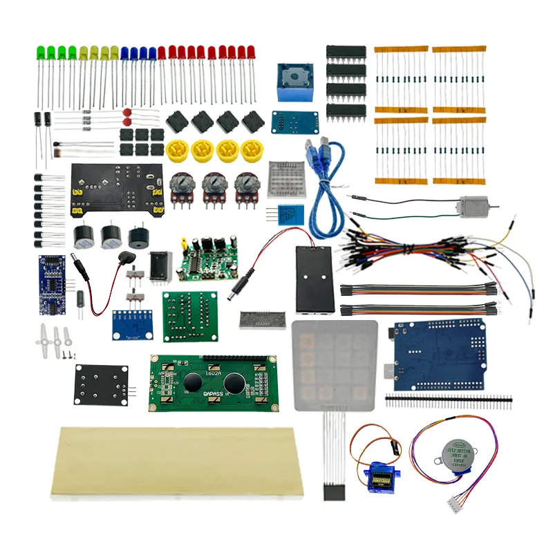 R3 Ultimate Starter Kit 1602 LCD Servo Motor Relé Dot Matrix Breadboard LED para iniciantes