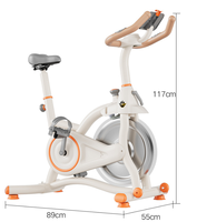 Vélo d'exercice intelligent à cadre en acier pour brûler les graisses, contrôle magnétique, usage domestique, équipement de fitness silencieux pour la perte de poids