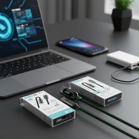 Ansty S-027 1 Meter Kabel Pengisian Cepat 100W C-C Tampilan Digital Kabel Data Kecepatan Tinggi Pelindung Anyaman Nilon Konduktor Tembaga Murni untuk