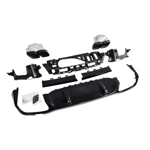 Kit de lèvre arrière et embout d'échappement pour Mercedes Benz Classe E W213 2021-2023 style E63 en ABS - Product Image 3