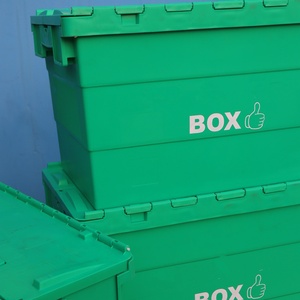 Heavy-Duty nhựa Stack và Nest container Trinh Nữ PP chất liệu rắn hộp phong cách có thể tái chế và nestable cho cosmeceutical cửa hàng - Product Image 5
