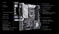 Motherboard GAMING Mewah PRIME Z590M-PLUS Rekondisi Z590 LGA1200 Intel Generasi ke-10/11 ARGB Micro-ATX PCIe4.0 DDR4 SATA Desktop