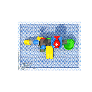 <span class=keywords><strong>Parc</strong></span> aquatique gonflable pour enfants, aire de jeux extérieure pour maternelle, grand toboggan aquatique en plastique - Product Image 3