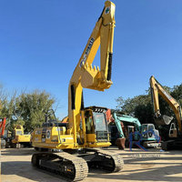 Excavadora de cadenas Komatsu Modelo 130 de segunda mano con caja de cambios y bomba en excelentes condiciones, precio económico, origen Japón