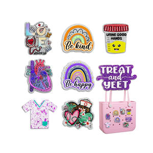 Abalorios acrílicos para bolsos Bogg Bag, diseño Bling Nurse Life, accesorios compatibles con bolsos de playa Simply Southern - Product Image 1