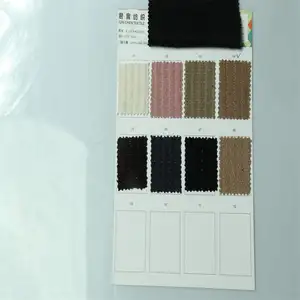 Wholesale Comfortable Chenille Fabric Polyester Spandex 280gsm Knitted Strip Jacquard Chenille Fabric For Women Garment