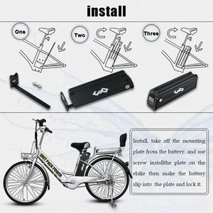 Batterie de vélo électrique E-Bike Silver Fish 24V 36V 48V 10Ah 15Ah 20Ah 25Ah, pack de batteries lithium pour vélo électrique - Product Image 5
