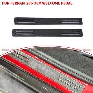 Panel de umbral de puerta inferior de fibra de carbono seca estilo OEM para Ferrari 296 GTB, umbral de puerta de fibra de carbono - Product Image 3