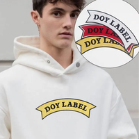 Tissu tissé Parches Para Ropa fournisseur Logo personnalisé deux couches de fil métallique patchs brodés pour vêtements