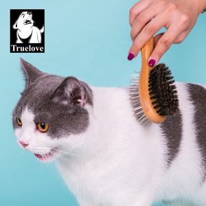 <span class=keywords><strong>Brosse</strong></span> de toilettage pour chiens et chats Truelove Wholesale, haute qualité, en bambou, double face, pour l'élimination des poils, nettoyage confortable et efficace - Product Image 6