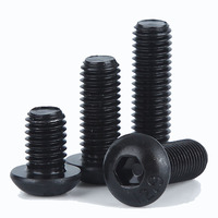 Vis à tête cylindrique à six pans creux en acier inoxydable noir ISO7380 vis Allen à six pans creux