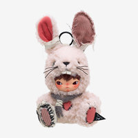 Nouveauté : Pendentif Peluche Hirono Petit Lapin en PVC – Jouet de Collection Adorable, Cadeau d'Anniversaire Anime