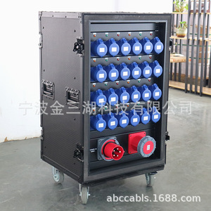 กล่องจ่ายไฟอุตสาหกรรม 24 ช่อง  AC 220 โวลต์ 6000 วัตต์ อุปกรณ์ไฟเวทีโลหะ - Product Image 5
